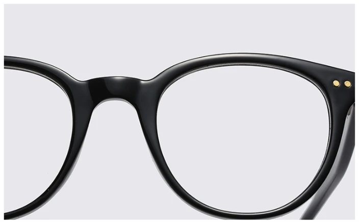 45965 кошачий глаз круглые очки с заклепками оправа для мужчин и женщин Оптические модные компьютерные очки