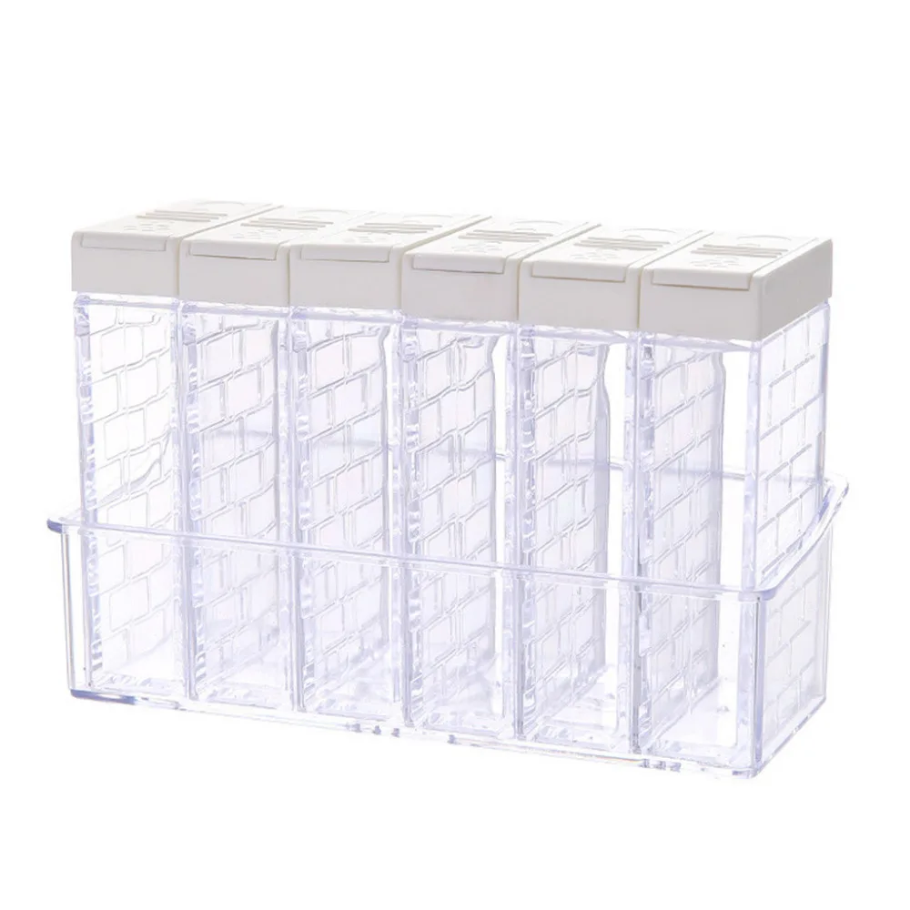 Креативный открытый контейнер для специй, прозрачное хранилище специй, контейнер для приправ, креативная двойная открытая крышка, приправа, коробка A1
