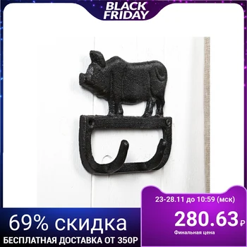 

Hooks decorative metal "pig" 13,5x12.5x2.5 cm 3505316