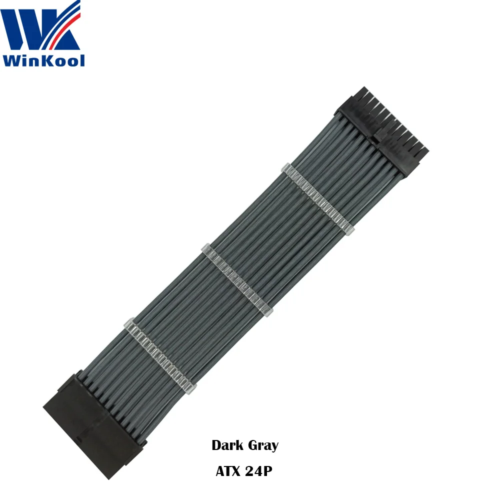 WinKool ATX 24P Extension Cable Dark Gray