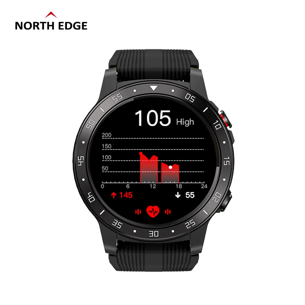 US $55.75 Northedge GPS Smart Watch Running Sport GPS Watch Bluetooth Phone Call Smartphone Waterproof Heart Rate Compass Altitude Clock