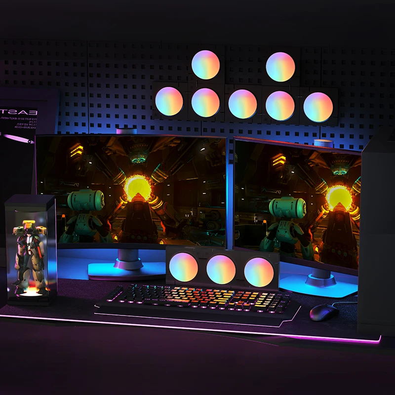 LifeSmart Cololight MIX Atmosphere Lamp RGB Dynamic Rhythm Quantum Lighting Panel DIY Lighting Design Smart Remote Voice Control