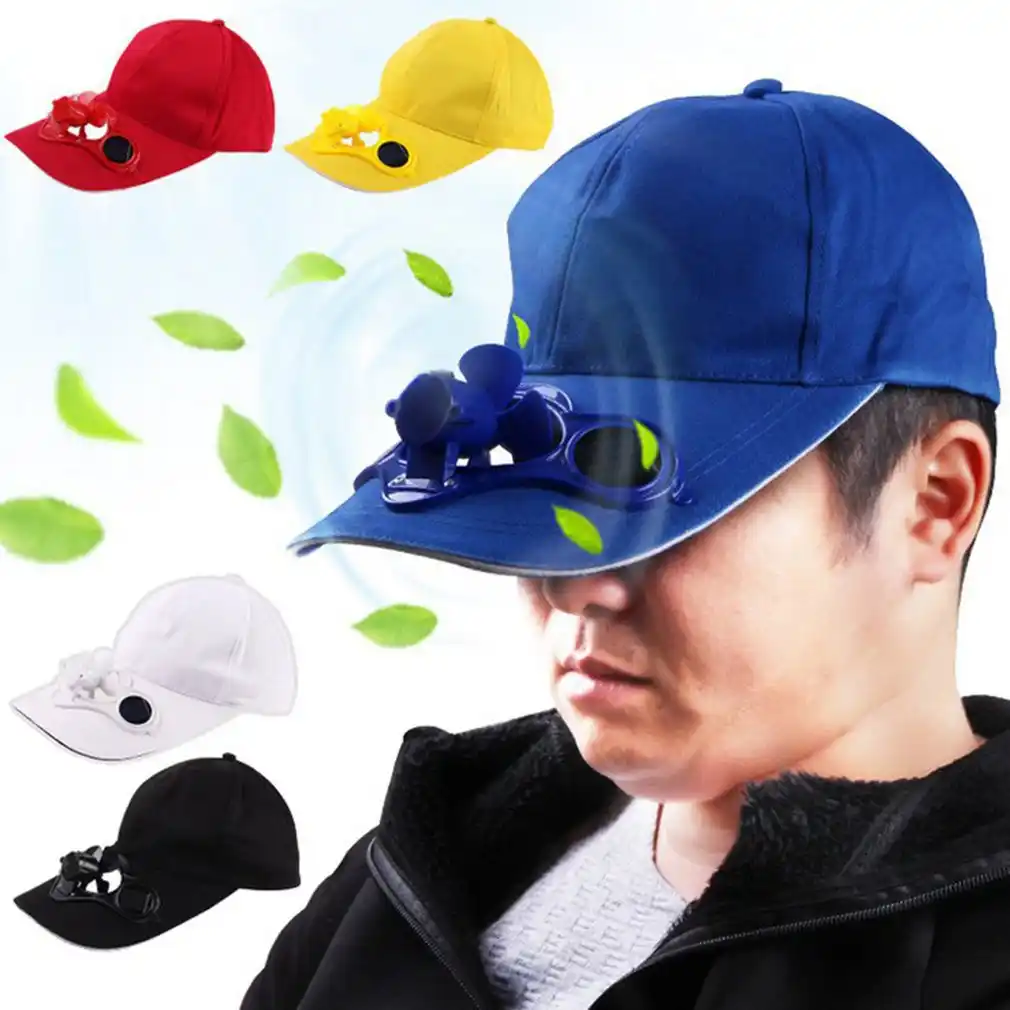 Solar Powered Rechargeable Battery Saving Fan Hat Summer Sale Fan Cooling Cap No Switch Breathable Thin Fan Hat Fans Aliexpress