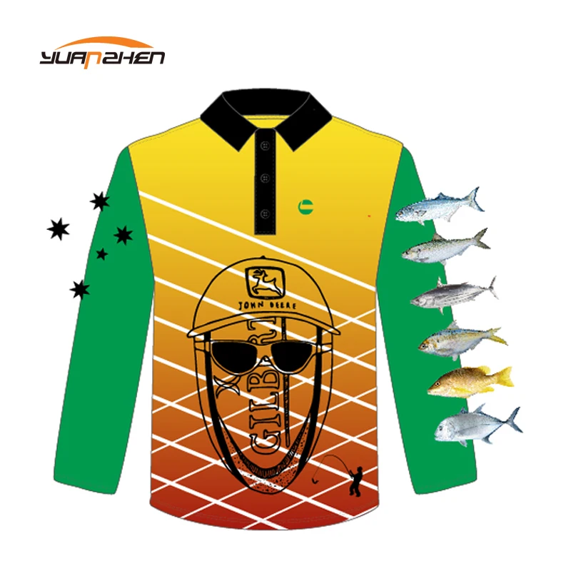 

full custom sublimation printing fishing shirt
