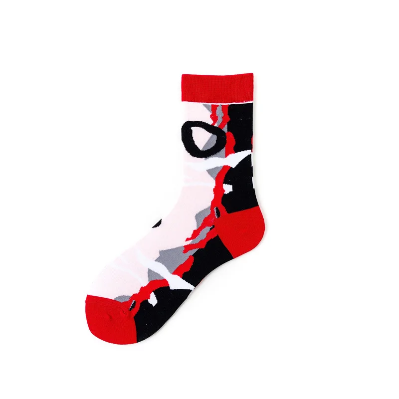 Новинка; забавные креативные уличные носки с цветочным рисунком; милые женские художественные носки; Короткие хлопковые носки; теплые кавайные зимние короткие носки - Цвет: WF 12