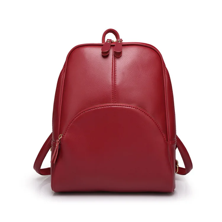 

Shenzhen Pu Hide Substance Students Shoulder Small Bookbag Wine Joint Car Sewn Edge Simple Versitile