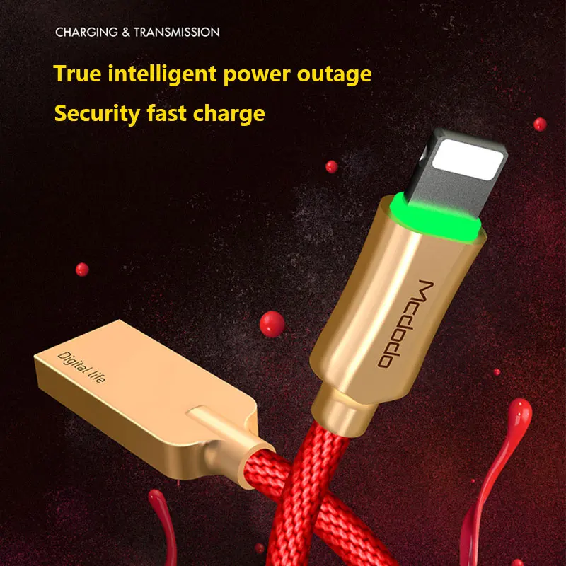 Cafele usb-кабель для быстрой зарядки QC3.0 нейлоновый провод для IPhone X Xs Max 8 7 6S 5 Plus Ipad Mini Мобильный телефон зарядное устройство USB кабель для передачи данных