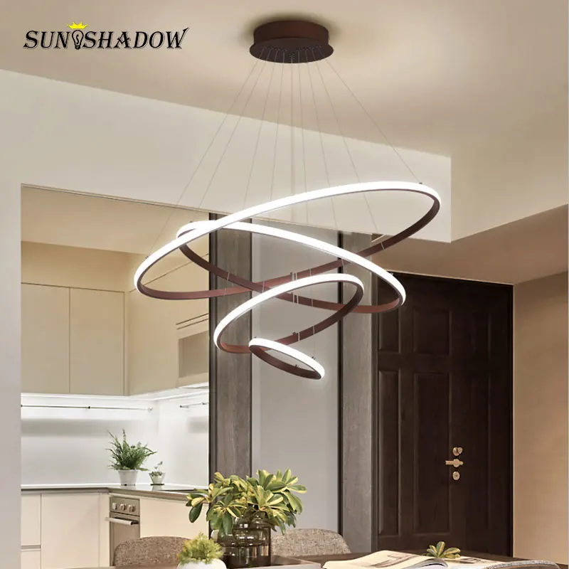 

Coffee frame Modern Led Pedant Light For Dining room Living room Kitchen Hanging Lamp New Ceiling Pendant Lamp For Home Lighting
