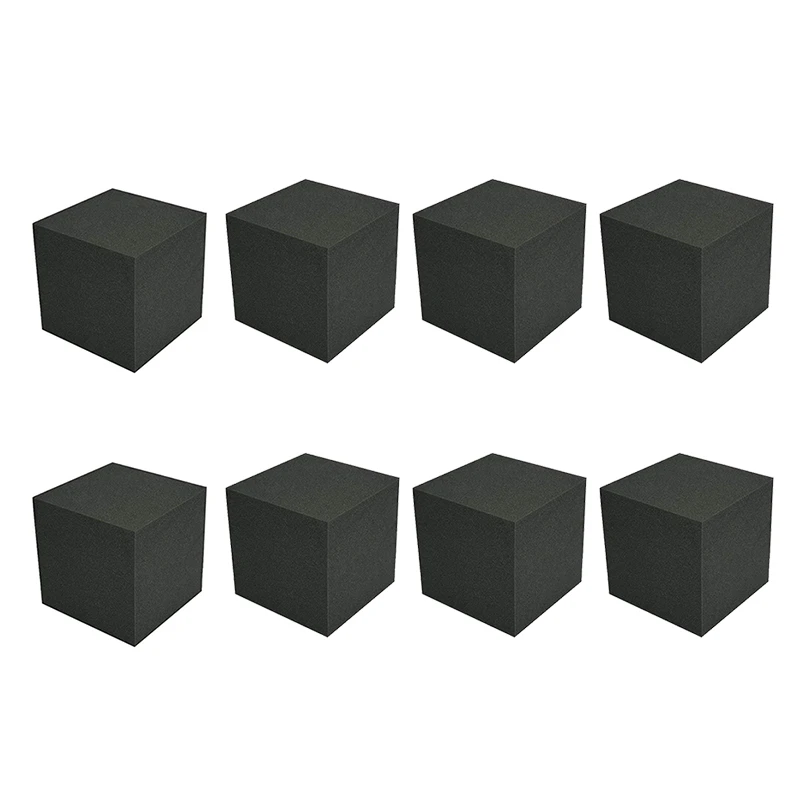 8 Pcs Acoustic Panels Soundproofing Foam Sound Absorbing Studio Treatment Panel Wedges 20X20X20cm Promotion | Строительство и