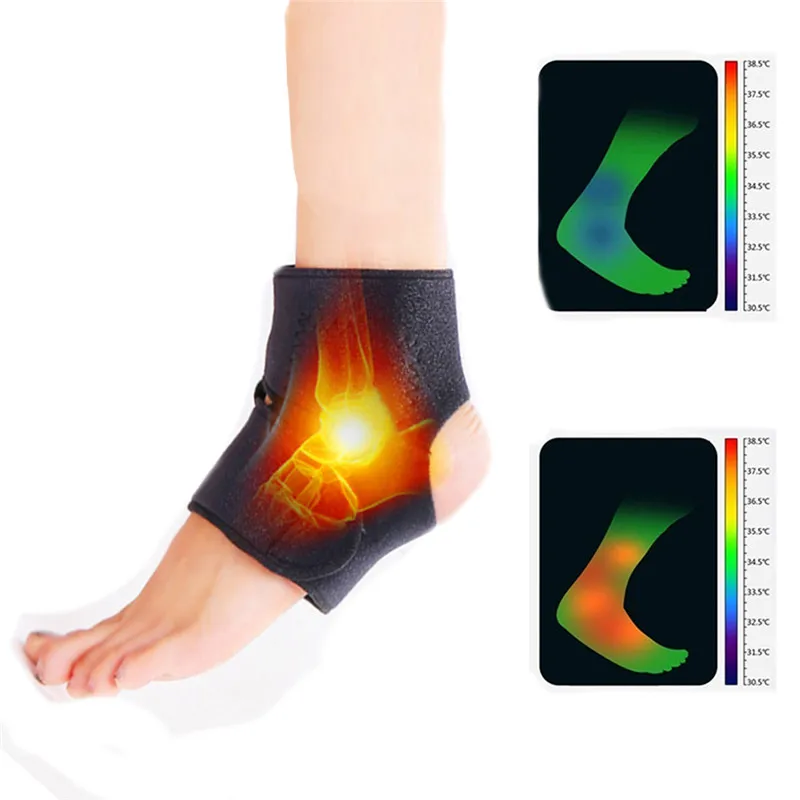 

1 Pair Foot Ankle Massage Belt Pad Self Heating Tourmaline Magnetic Therapy foot and ankle wrap