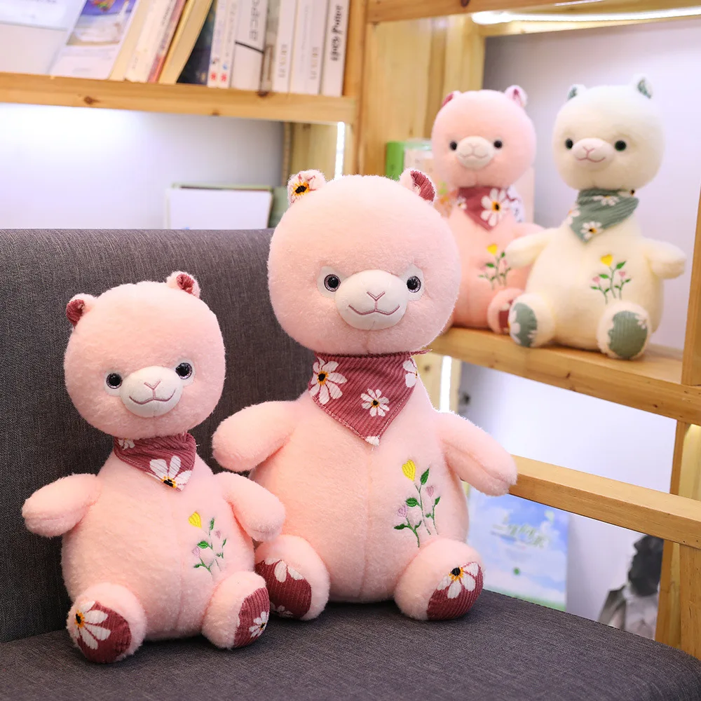 

Cute Scarf Alpaca guai yang Doll Pillow Crane Machines Doll Children Gift Plush Toys Customizable
