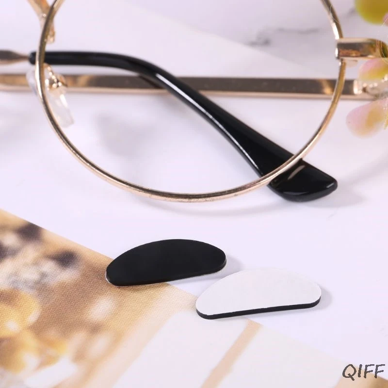 5 пар очков Носовые фиксирующие накладки D Форма с силиконовым клеем Носовые фиксирующие накладки на нескользящей подошве антибликовые солнцезащитные очки
