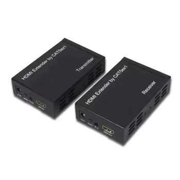 

100M HDMI Extender Repeater Loop 1080P Over One Cat5e/6 HDCP Standard IR Pass RJ45 IP Network With Wide IR By TCP/IP IR Pass
