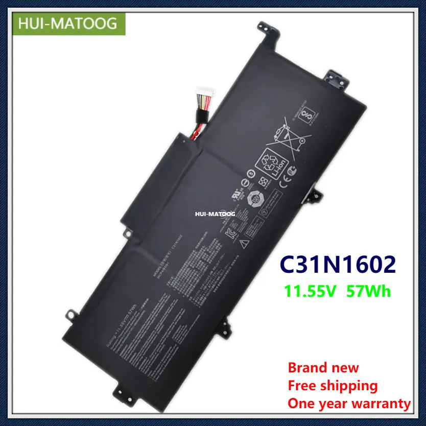 HUI-MATOOG C31N1602 Аккумулятор для ноутбука ASUS Zenbook UX330 UX330UA U3000U U3000 U3000UQ 3ICP4/91/91 11 55 V 57Wh |