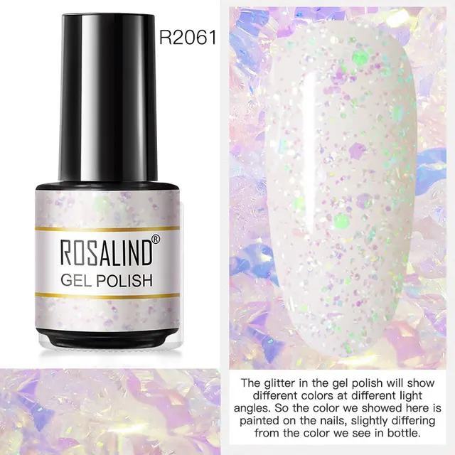 ROSALIND Nail Art 7ML Gel Polish 80 Color For Manicure Design UV Nail Polish Gel Lacquer Soak Off Semi Permanent Gel Nail Polish RAR2061