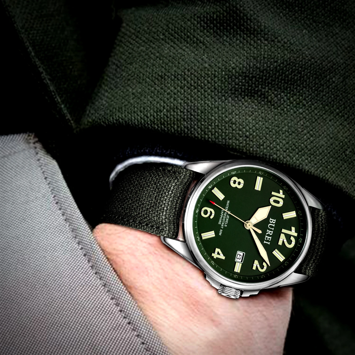 BUREI Herren-Armbanduhr : r/uhren