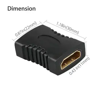 

10Pcs Hdmi Female To Female Coupler Extender Adapter Connector F F For Hdtv Hdcp