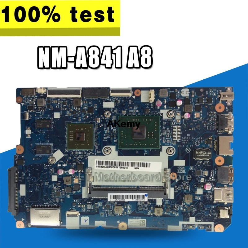 

NM-A841 mainboard For Lenovo 110-15ACL Laptop pc motherboard With AMD A8 CPU R5 M430 2G GPU