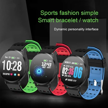 

Men Women Zinc Alloy Heart Rate Monitor Calorie Counter HD Screen Fitness Tracker Blood Pressure Smart Watch Rechargeable Sport