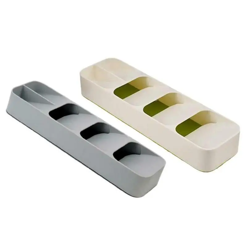 

Kitchen Storage Beautiful Appearance Save Space Easy to Clean Organizer Tray Spoon Knife Cutlery Separation Finishing Holder New