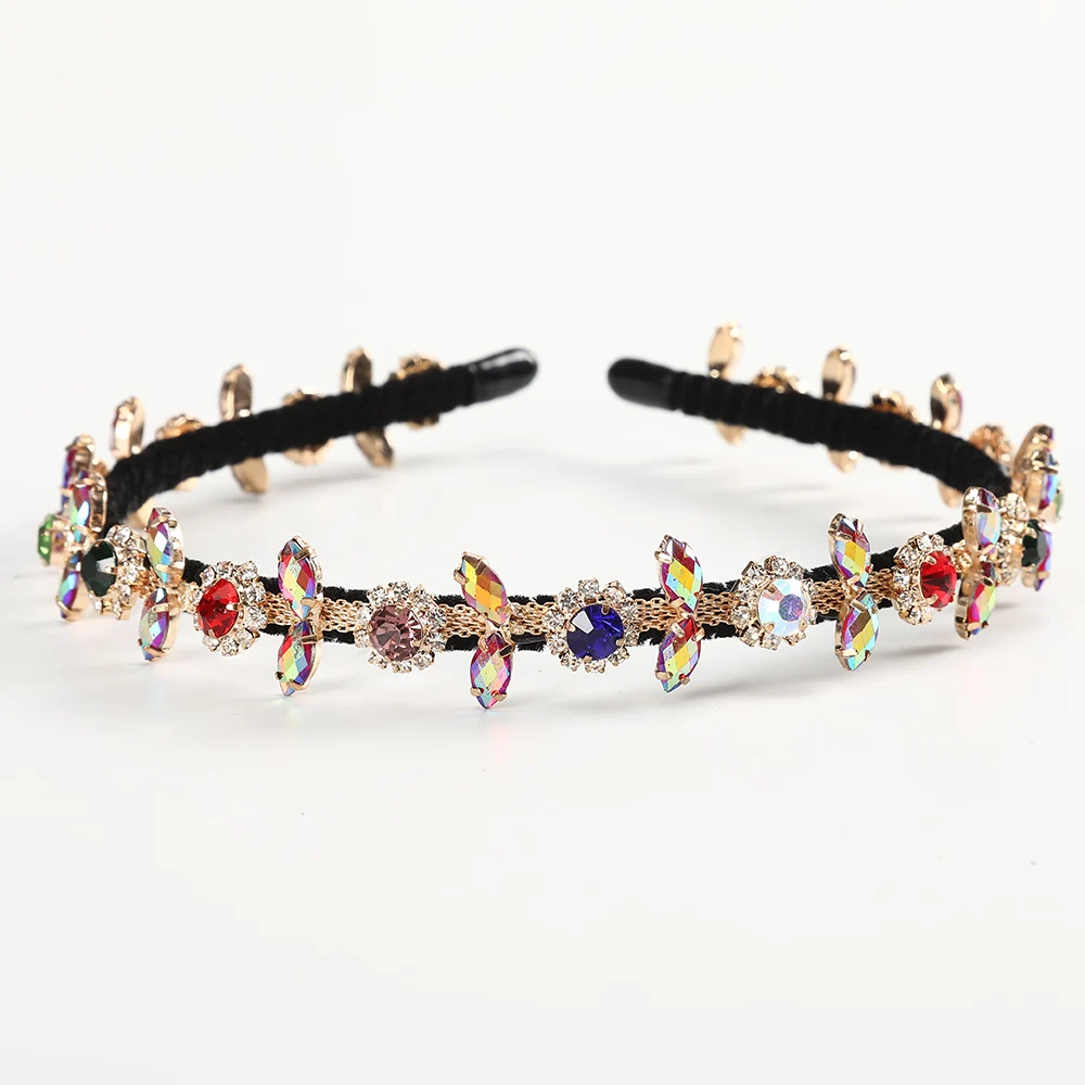 MOLANS роскошные стразы обруч для волос женская модная резинка для волос корейский стиль головная повязка, аксессуары для волос Новинка