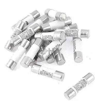 

20 Pcs AC 500V 32A RT14 RT18 R015 Fast-blow Acting Ceramic Fuse 10mm Dia 38mm