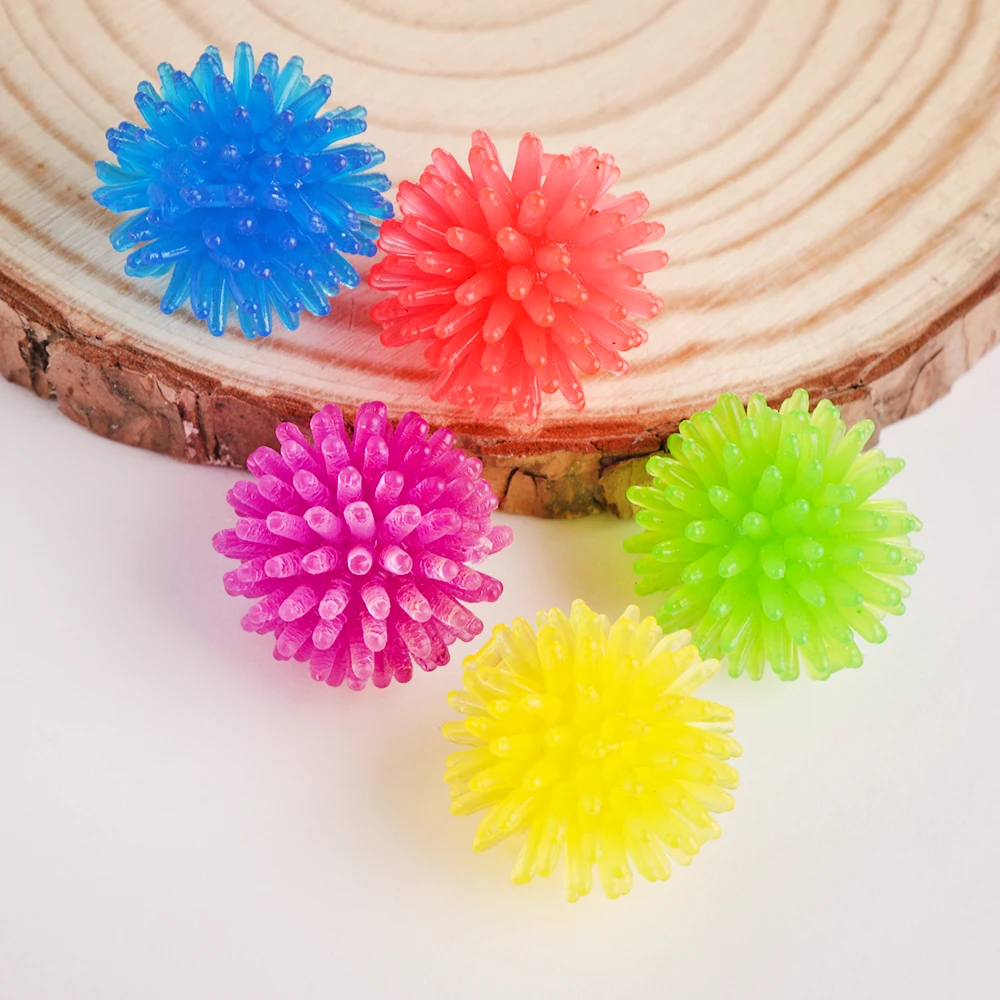 10Pcs/lot New Colorful TPR Pet Cat Toys Arbutus Ball Toys Interactive Kitten Squeezes Thorn Ball Chewing Toy Pet Supplies 2cm toy poodle puppies for sale near me