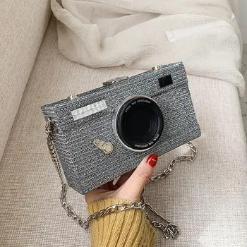 

Luxury Hand Bags for Women 2020 New Small women bag Fashion Personalized camera design Small Square Messenger Bag bolsa feminina