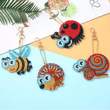 

DIY Diamond Painting Keychain Animal Pendant Car Key Holder Bag Decoration Gift Children Toy