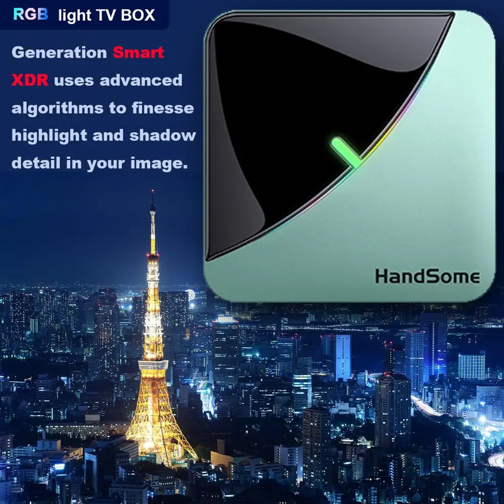 Günstige Iptv A95X F3 Air 8K RGB Licht TV Box Android 9.0 Amlogic S905X3 4GB 64GB Dual Wifi 4K 60fps Netflix Youtube Smart TV A95X Airxxx