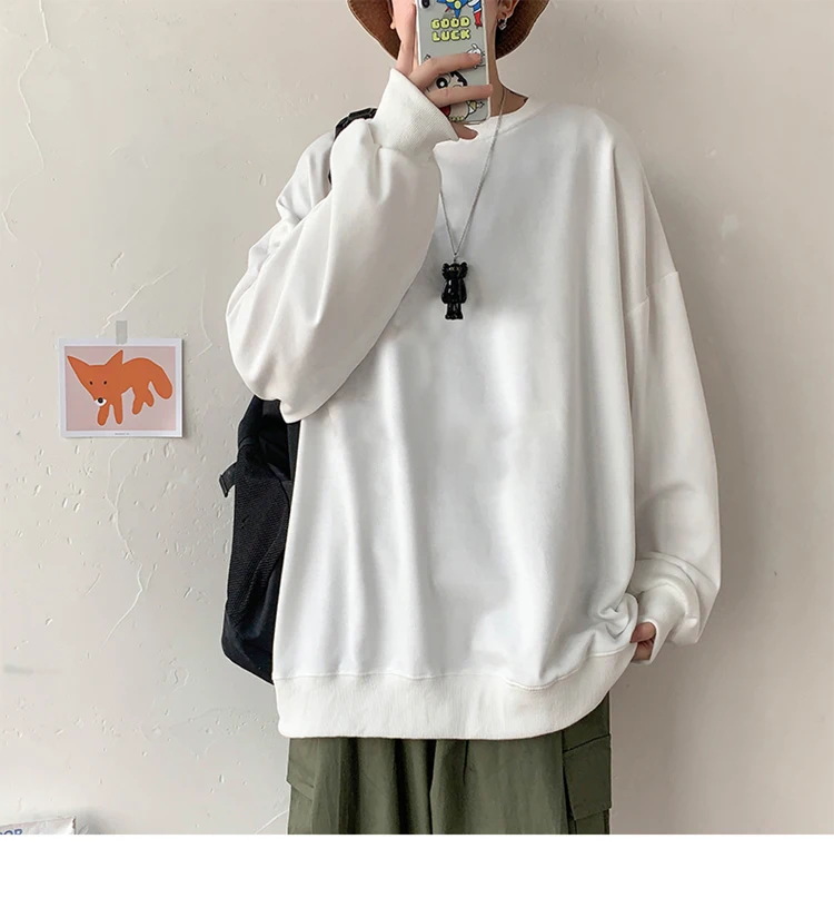 solid oversized sweatshirt