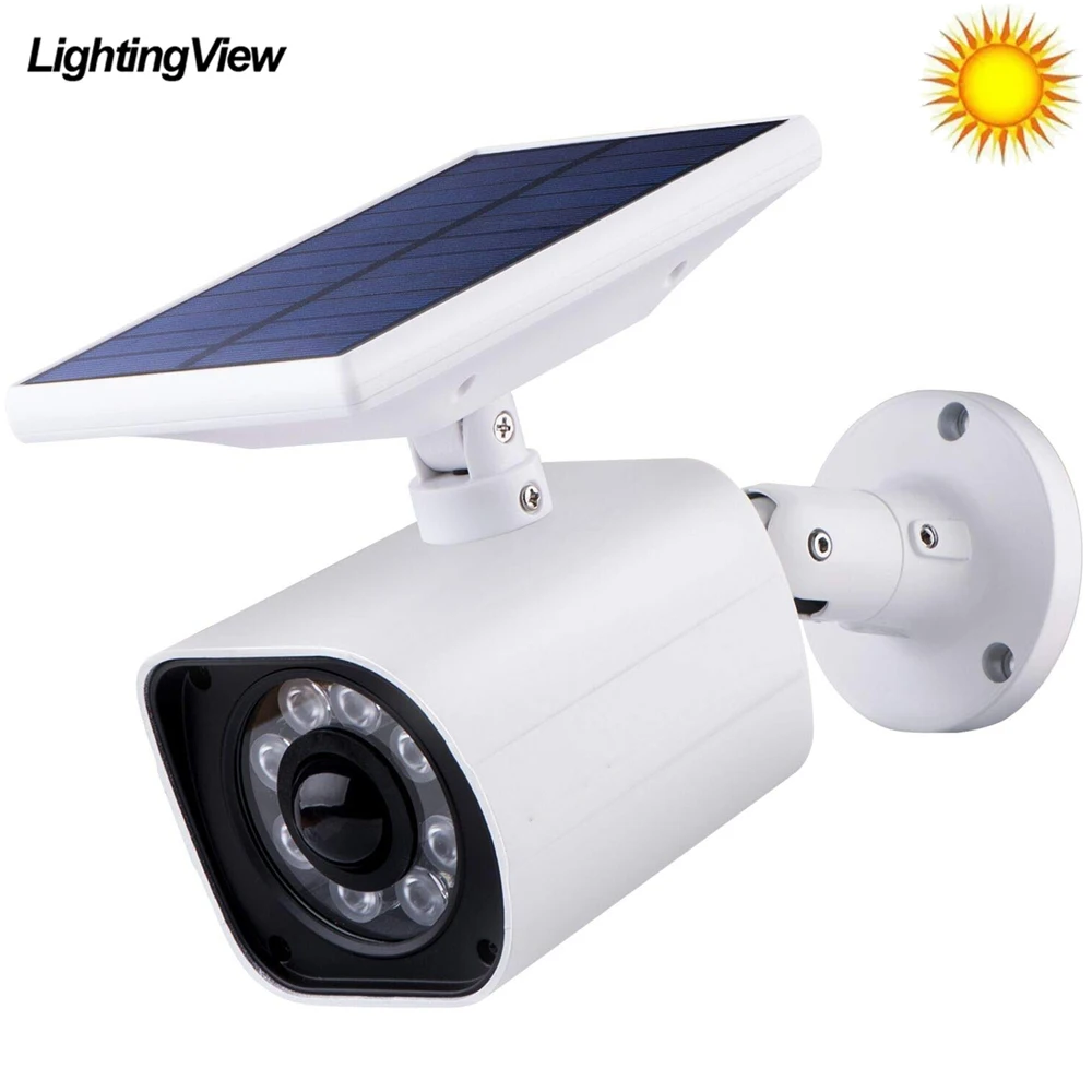 

8LED Dummy Security Camera Solar Light with Motion Sensor Outdoor Solar Wall Lamp for Yard Garden Driveway Fence