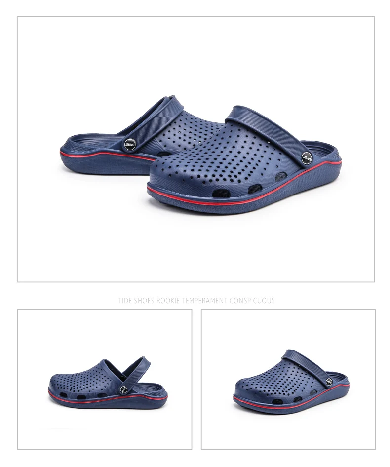 Мужские сандалии; коллекция года; Туфли-сабо; EVA Sandalias; летняя пляжная обувь; тапочки; Cholas hombre Bayaband Croc