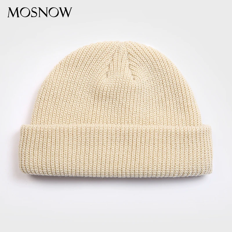 Skullcap Beanie, Зимняя вязанная теплая шапка для взрослых, повседневная короткая шапка в стиле хип-хоп для взрослых мужчин и женщин, шерстяные вязаные Осенние эластичные шапки унисекс
