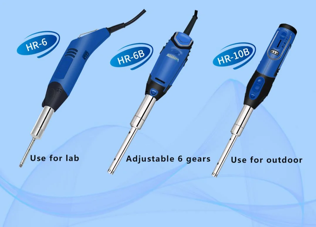 HR-10B 화장품 배터리 작업 휴대용 균질 기 혼합 기계 외부 사용