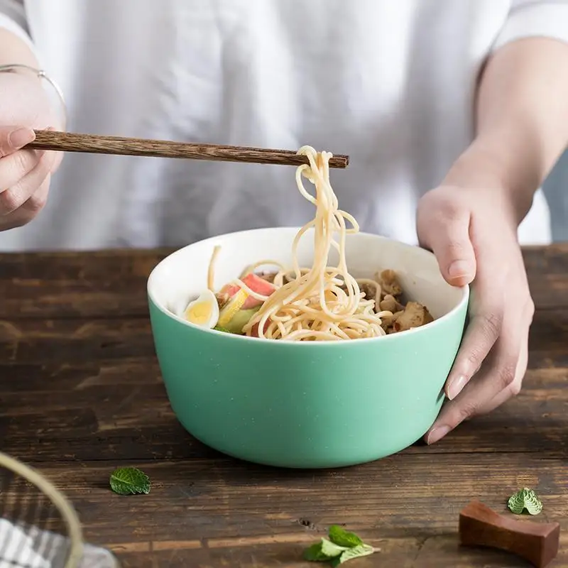 Столовая посуда Корейская Vajilla Miska Ramen лапша Cuenco сервировочная столовая посуда суп керамическая столовая посуда Кухня Обеденный бар керамическая чаша