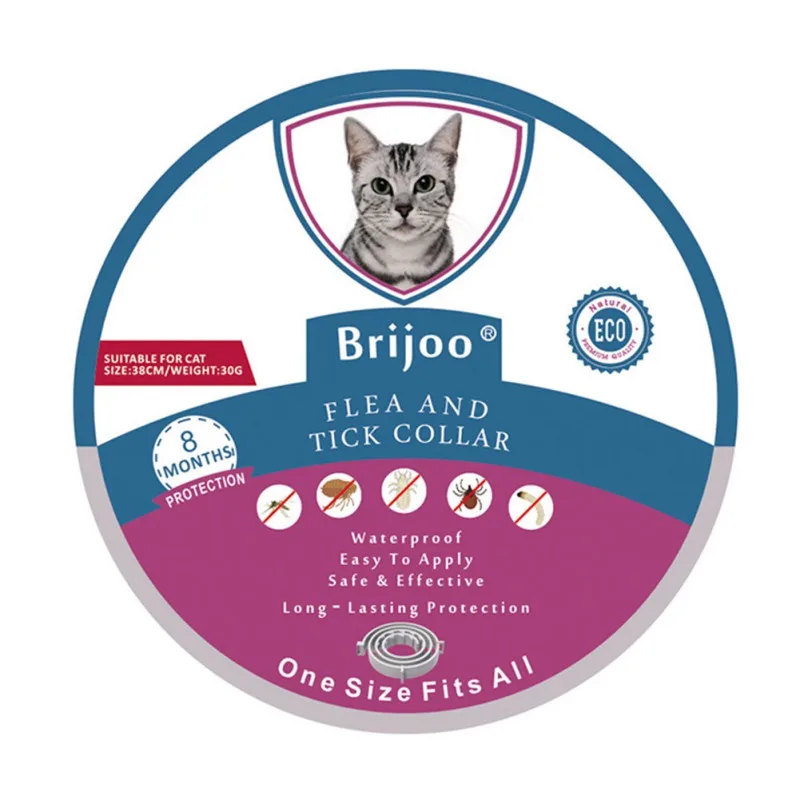 Ошейник для собаки кошка Регулируемый москитный репеллент лечение Блоха Предотвращение Натуральное эфирное масло безопасный ошейник для собак товар для кота