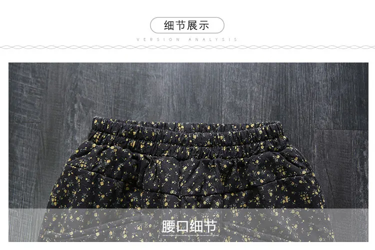 Большие размеры свободные художественные хлопковые и конопляные ретро цветочные Плюс хлопковые повседневные брюки женские брюки Харлан хлопковые брюки