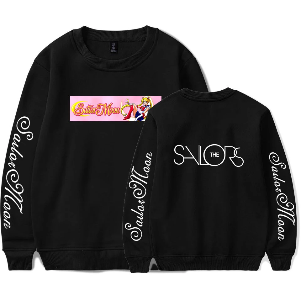 Sailor Moon print 2019 Hot selling lovers hoodies  men sweatshirt  hoodies hip hop harajuku