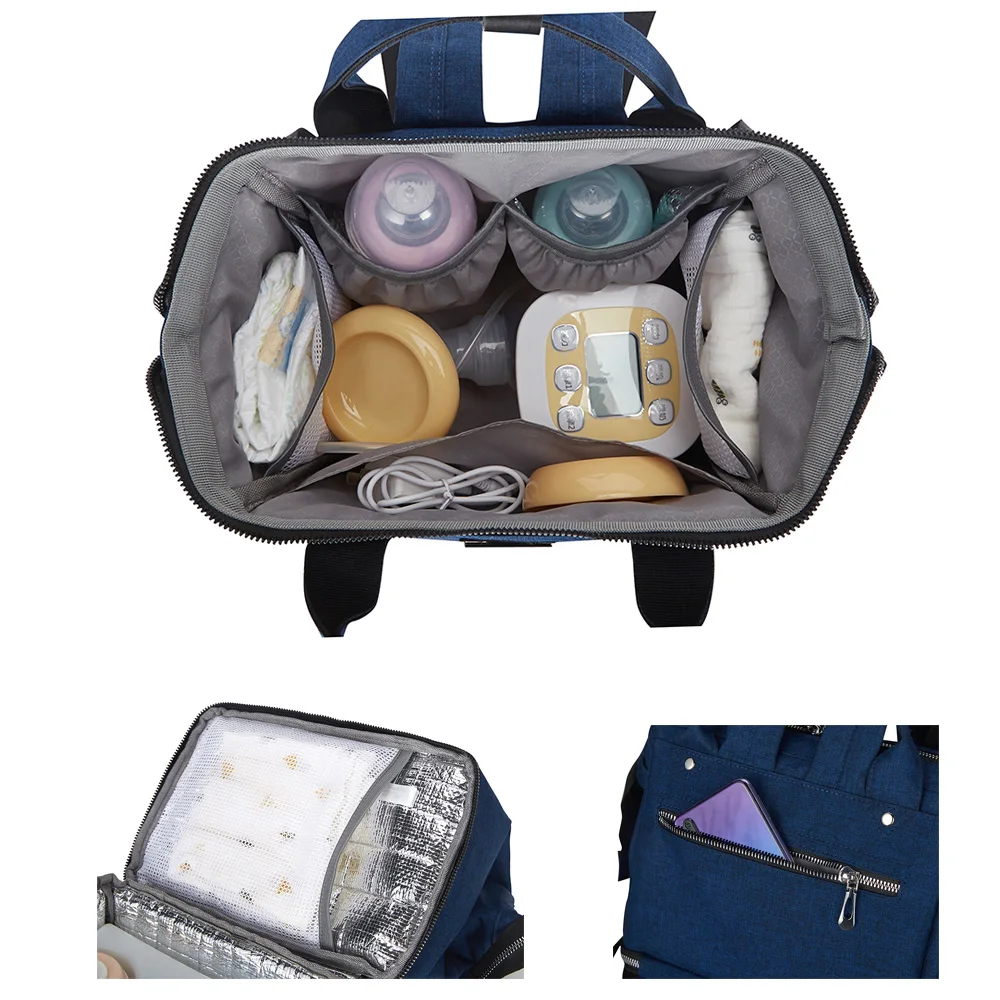 2019 New Fashion Mummy Maternity Nappy Bag Multifunction Diaper Bag Baby Bag Stroller Baby Bag Organizer Nursing Handbag