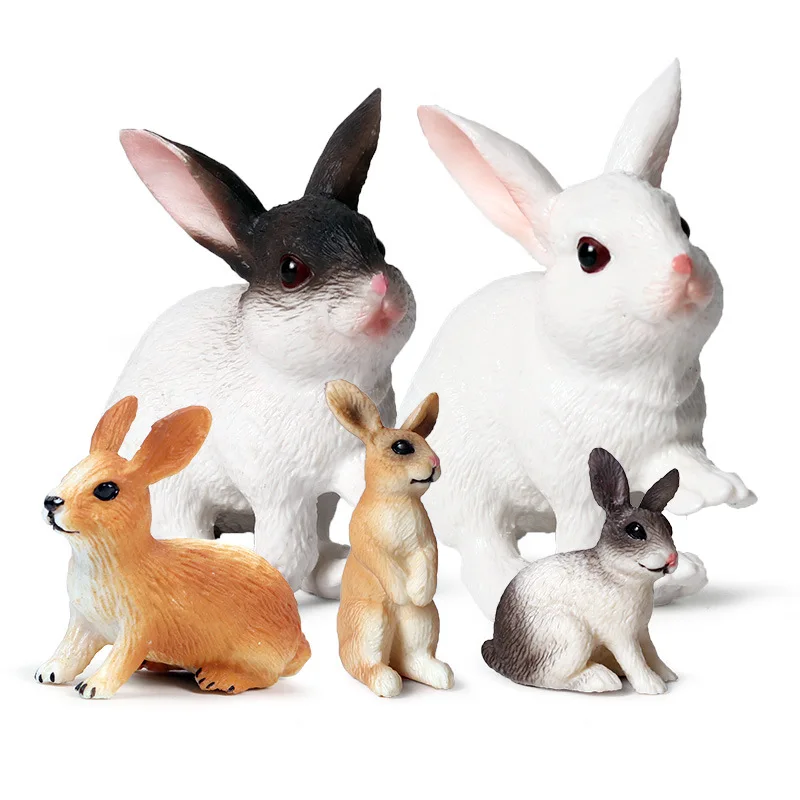 Models, Rabbit,Enlightenment Toys, Furnishings, Children's Gifts, Wild Animals, Knowledge Science,Home Entertainment