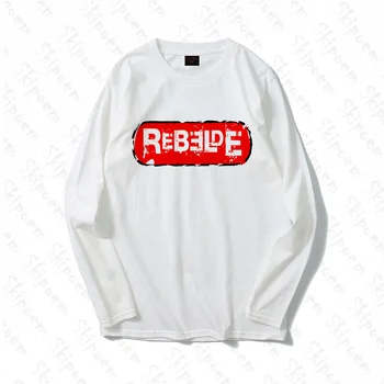 

2020 Pure Cotton T-Shirt Mexico RBD Aesthetic Printed Long Sleeve Fashion Casual Tops & Tees Brand Unisex Mexican Style Clothing