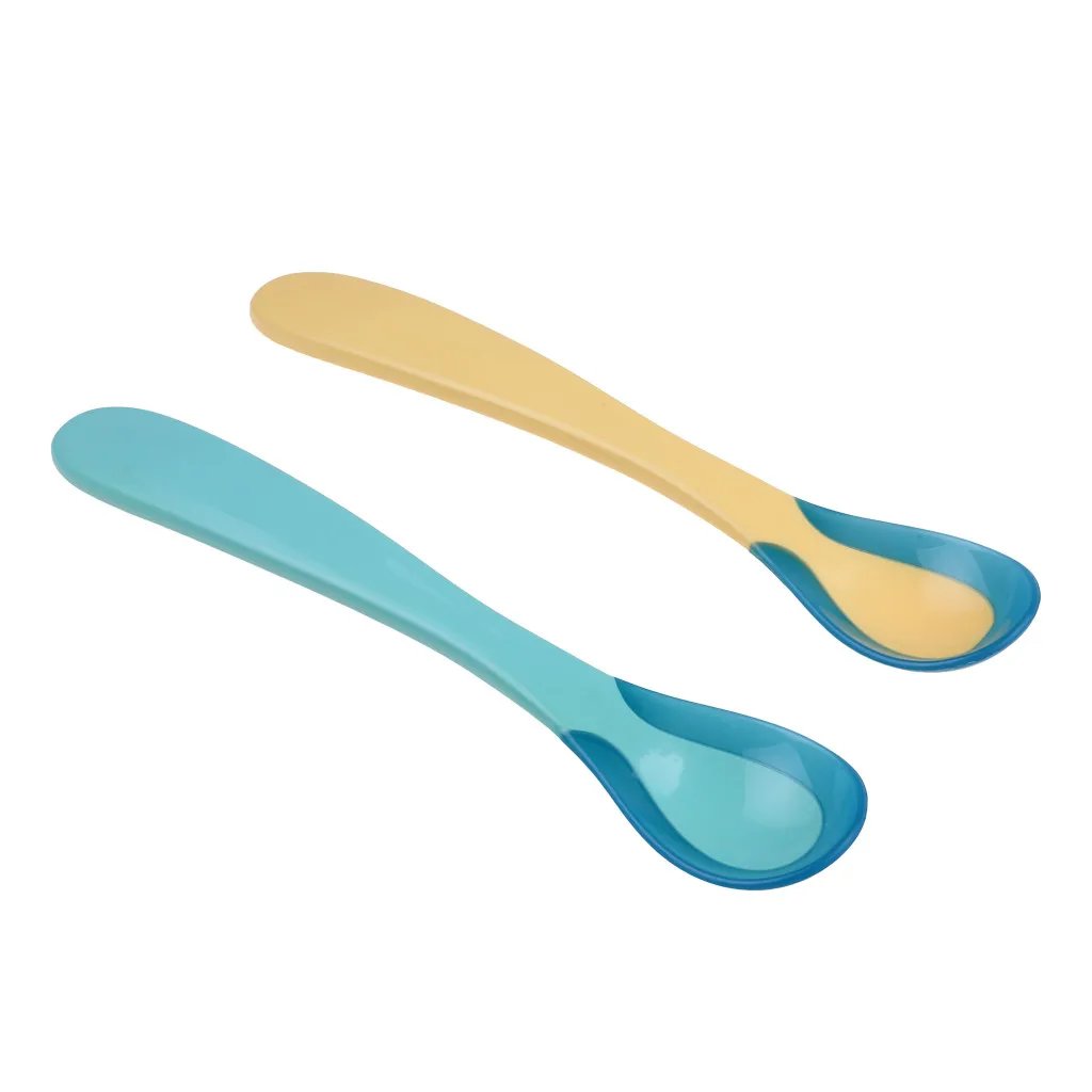 

Temperature Heat Sensing Newborn Baby Spoon Safety Infant Feeding Tool Baby Care