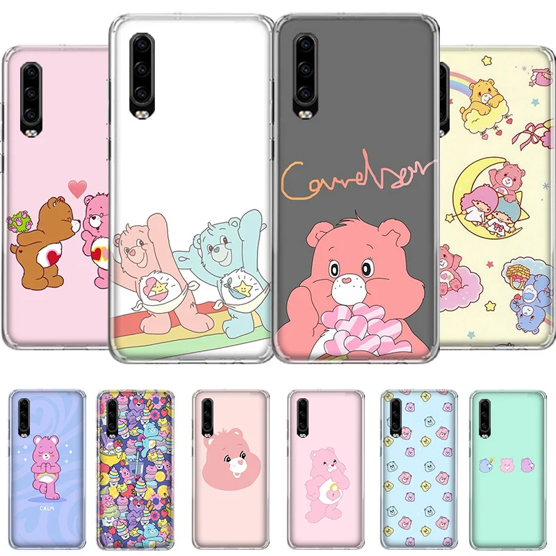

Cute Panda Polar bear Phone Case For Huawei Honor Y 5 6 7 8 9 10 20 LITE A X S Pro NO/Finger Cover Coque soft Silicone TPU