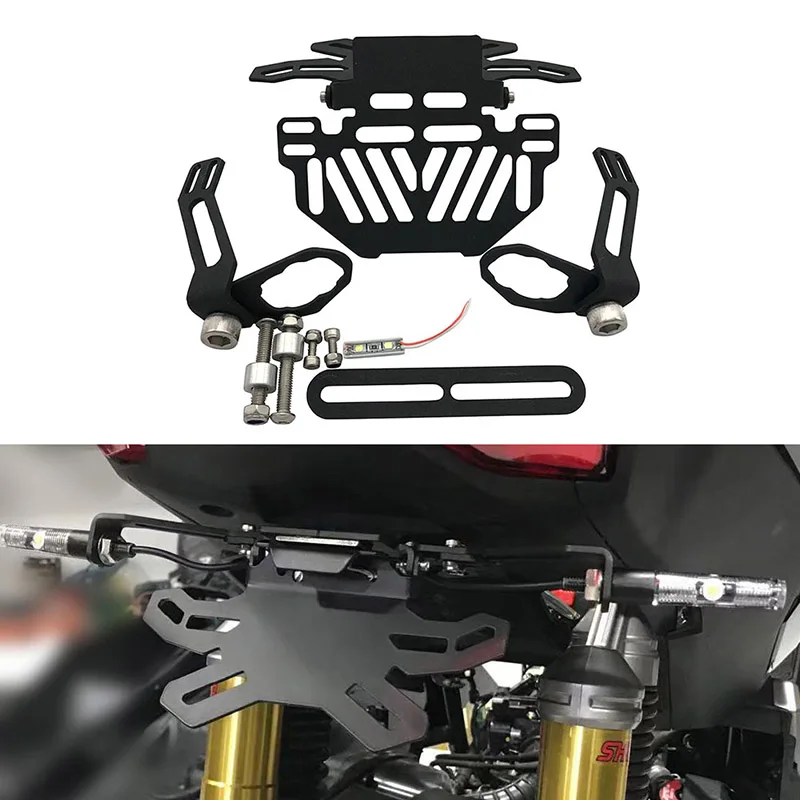 Держатель номерного знака для мотоцикла со светодиодной подсветкой Yamaha MT 09 Honda