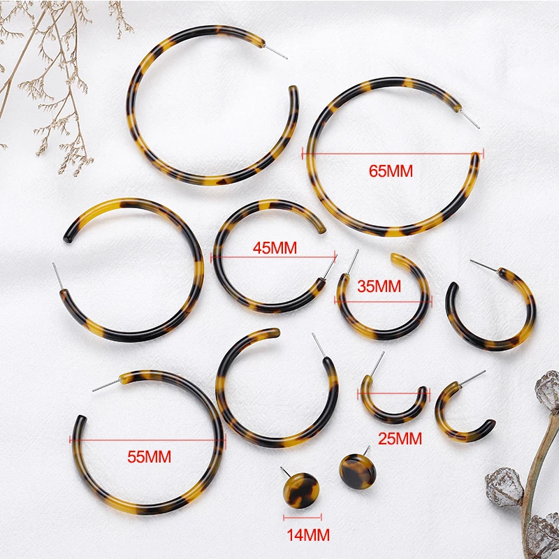 

Acrylic Tortoiseshell Earrings Geometric Round Hoop Earrings Boho Vintage Jewelry Earings Fashion Jewelry Brincos