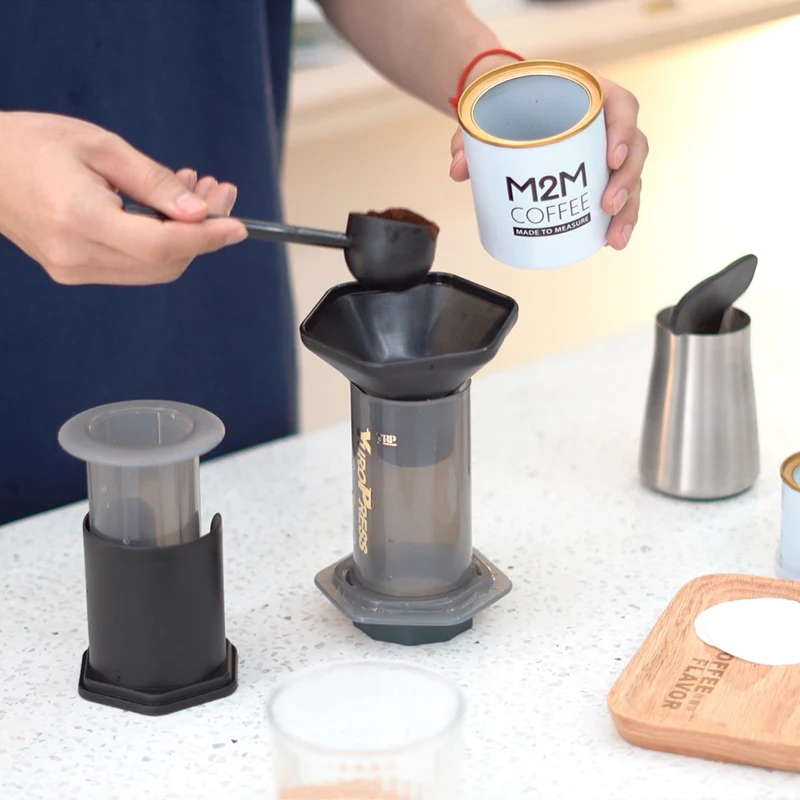 

Manual Portable Coffee Maker Household DIY Press Espresso French Coffee Air Press Drip Coffee Machine Filters AeroPress