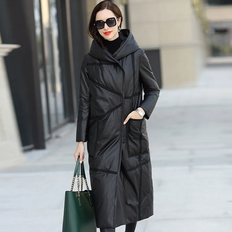 

Sheepskin Down Coat Female Natural Women's Real Genuine Leather Jacket Winter Coat Women Clothes 2019 Korean Vintage Tops ZT4058