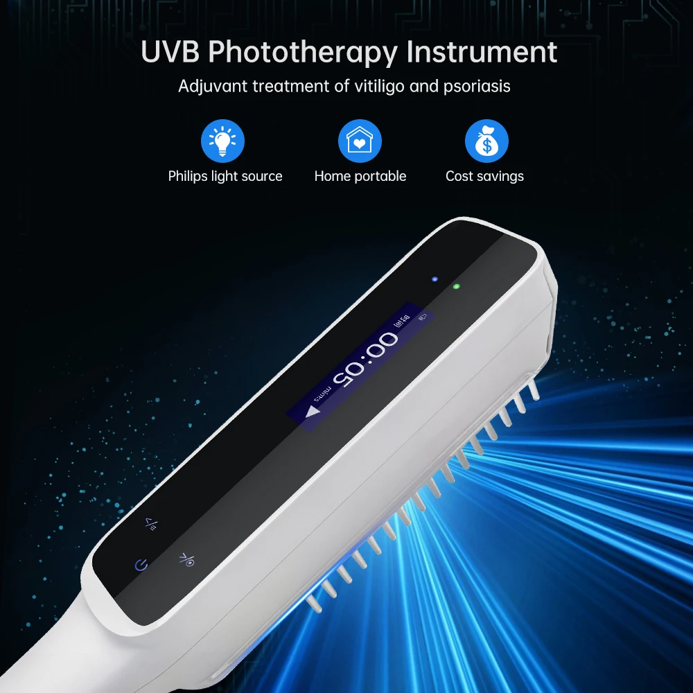 Ultraviolet Phototherapy Instrument UVB 311NM Narrow Band Philips Light Source Treatment Anti Vitiligo Psoriasis 4