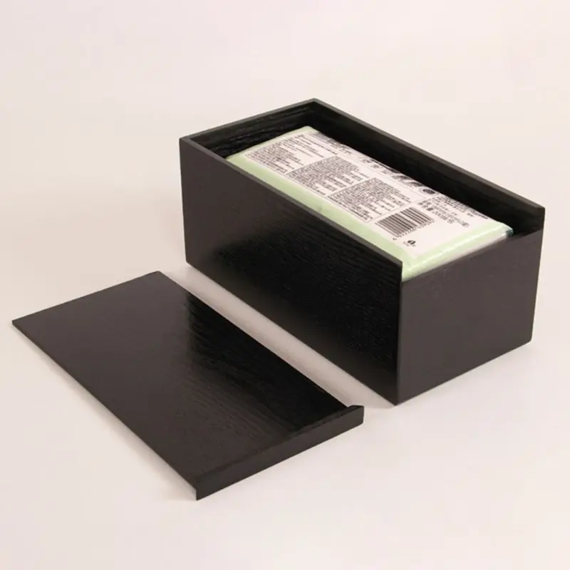 Wood Living Room Table Paper Tissue Box Paper Tray Storage Case Household Items
